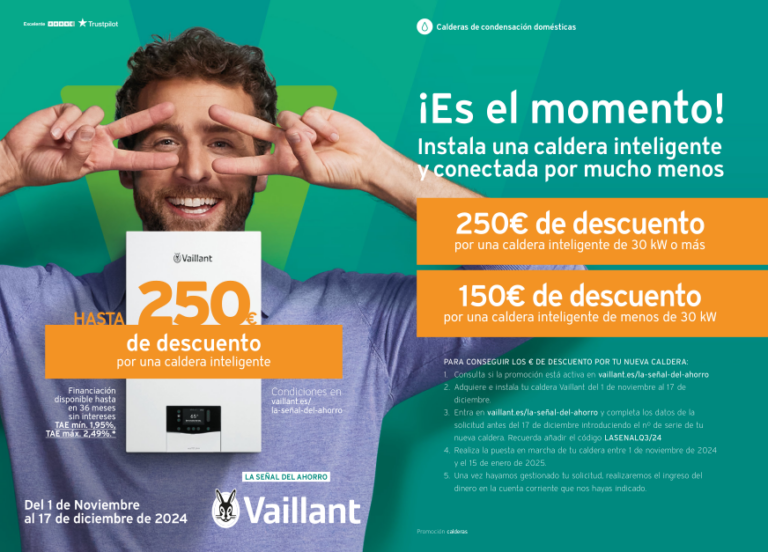 Promoción de calderas Vaillant precios con instalación en Madrid